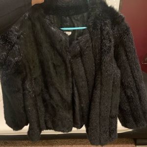 Thick fur coat